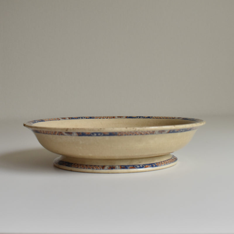 Antique compote dish E. Bourgeois Rouen XVII