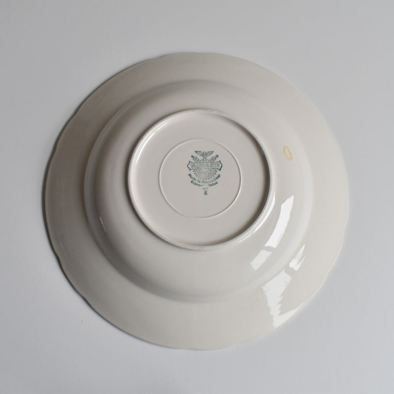 Vintage Deep Plate Villeroy & Boch White A