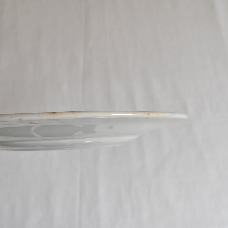 Antique dessert plate, Creil et Montereau, relief, C