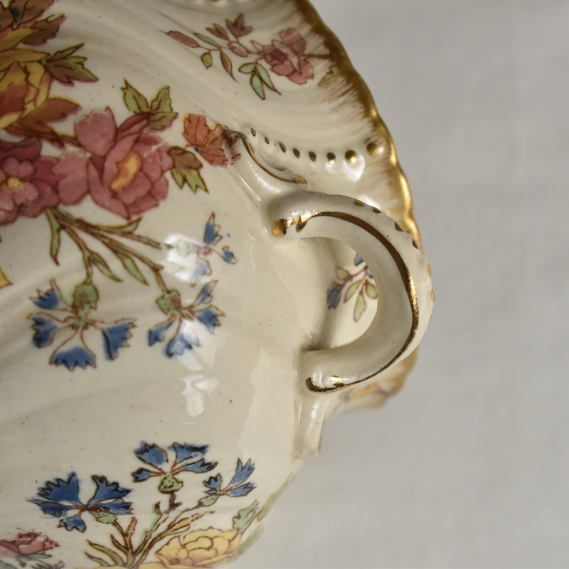 Antique Sugar Pot U&C Sarreguemines Louis XV