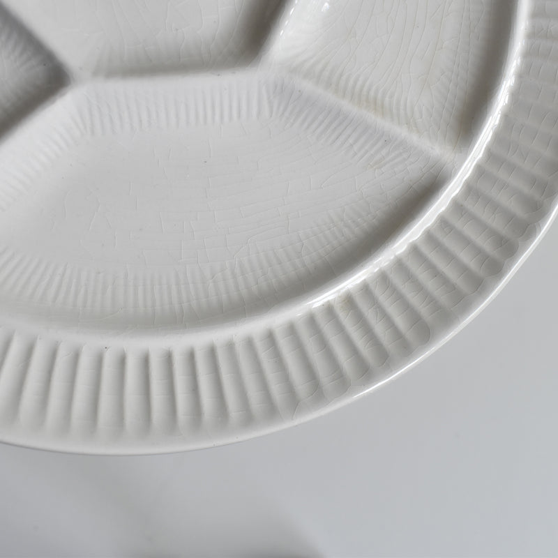 ヴィンテージフォンデュプレート　ディゴワン＆サルグミンヌ　ホワイト B