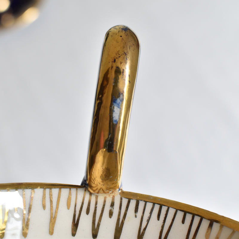 ア.ドラサンヴァル A.Dressinval コーヒーカップ＆ソーサー ダークブルー D