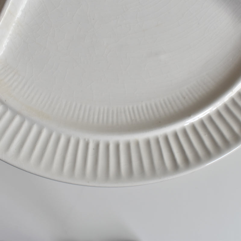 ヴィンテージフォンデュプレート　ディゴワン＆サルグミンヌ　ホワイト B