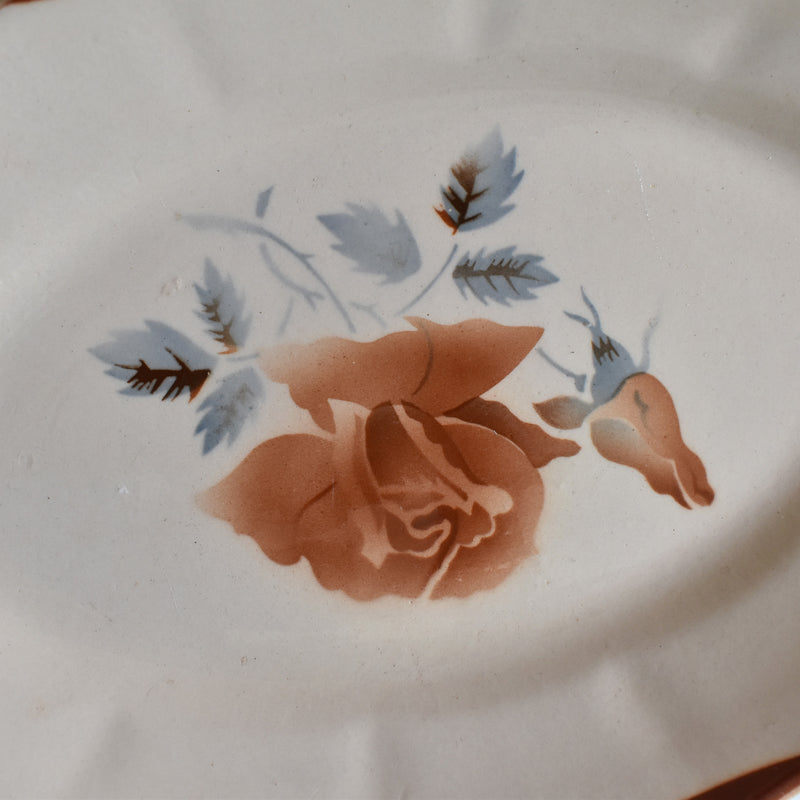 Vintage Raviers Digoin & Sarreguemines Rose A