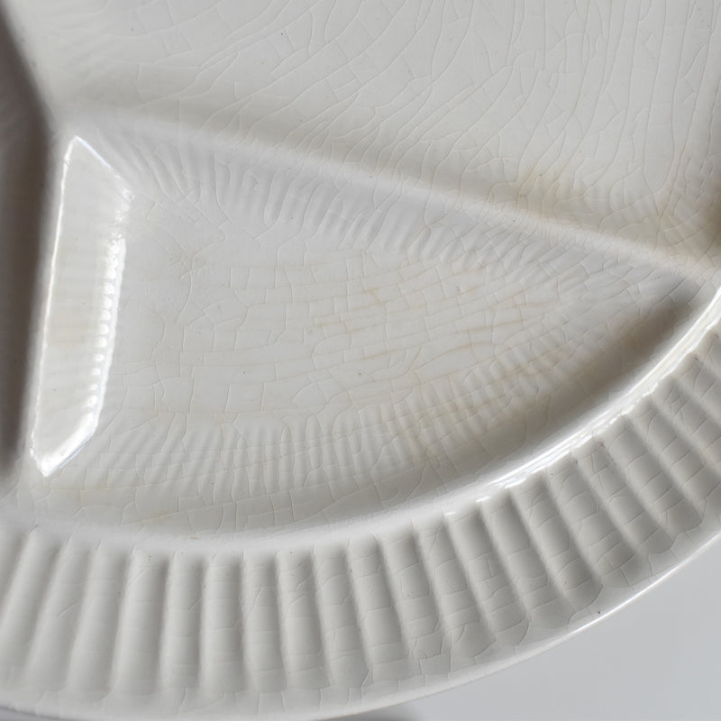 ヴィンテージフォンデュプレート　ディゴワン＆サルグミンヌ　ホワイト B