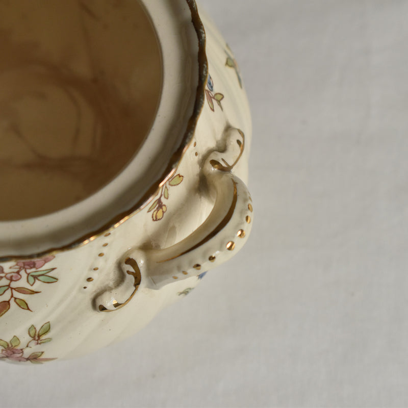 Antique Sugar Pot U&C Sarreguemines Louis XV