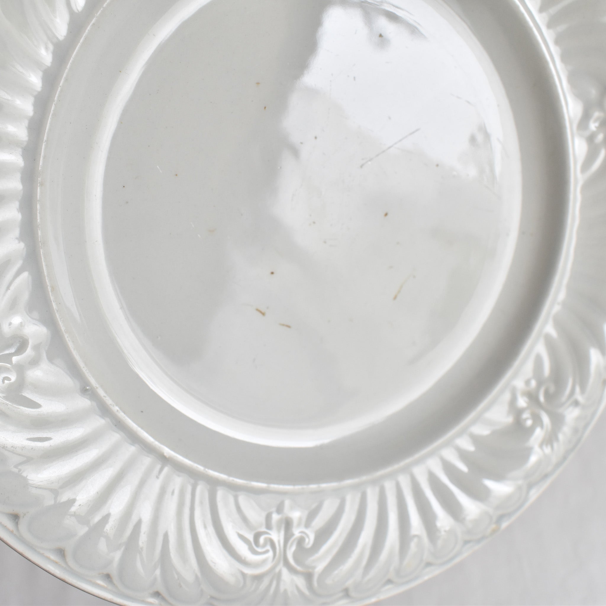 アンティークデザートプレート クレイユ＆モントロー レリーフ C