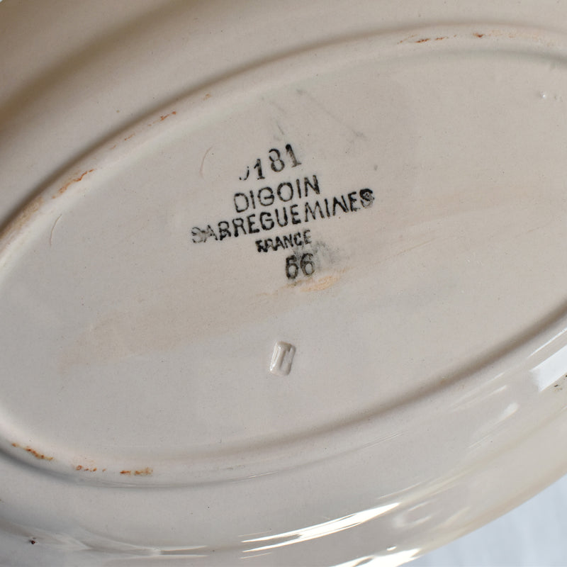 Vintage Digoin & Sarreguemines Ravier Rose B