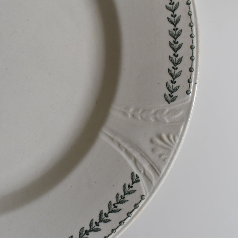 Antique Plate Gien Rivoli C