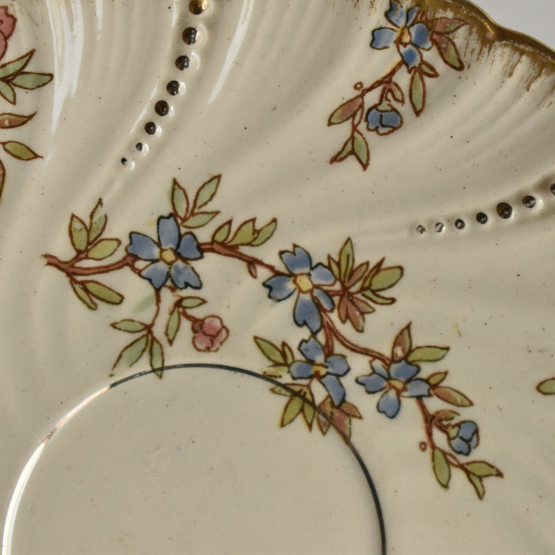 Antique Cup & Saucer, Sarreguemines Louis XV A