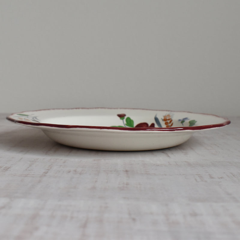 Vintage Deep Plate, Saran, Messidor I