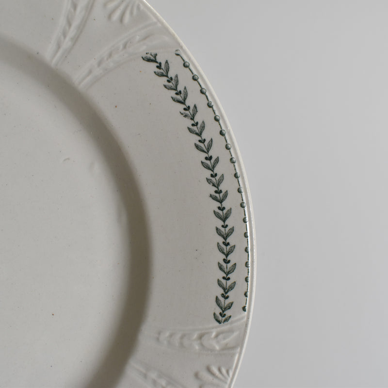 Antique Plate Gien Rivoli C