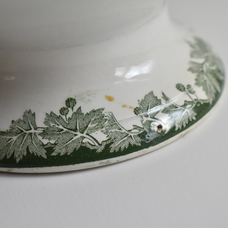 Antique soup tureen without lid, Saint-Amand, Platane