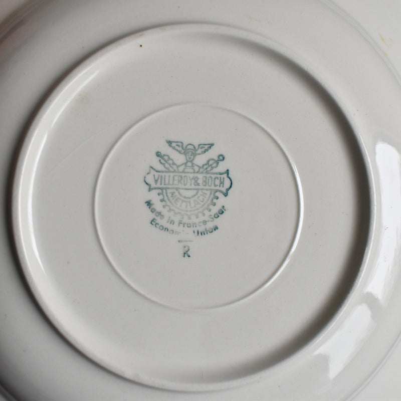 Vintage Deep Plate, Villeroy & Boch, White, B
