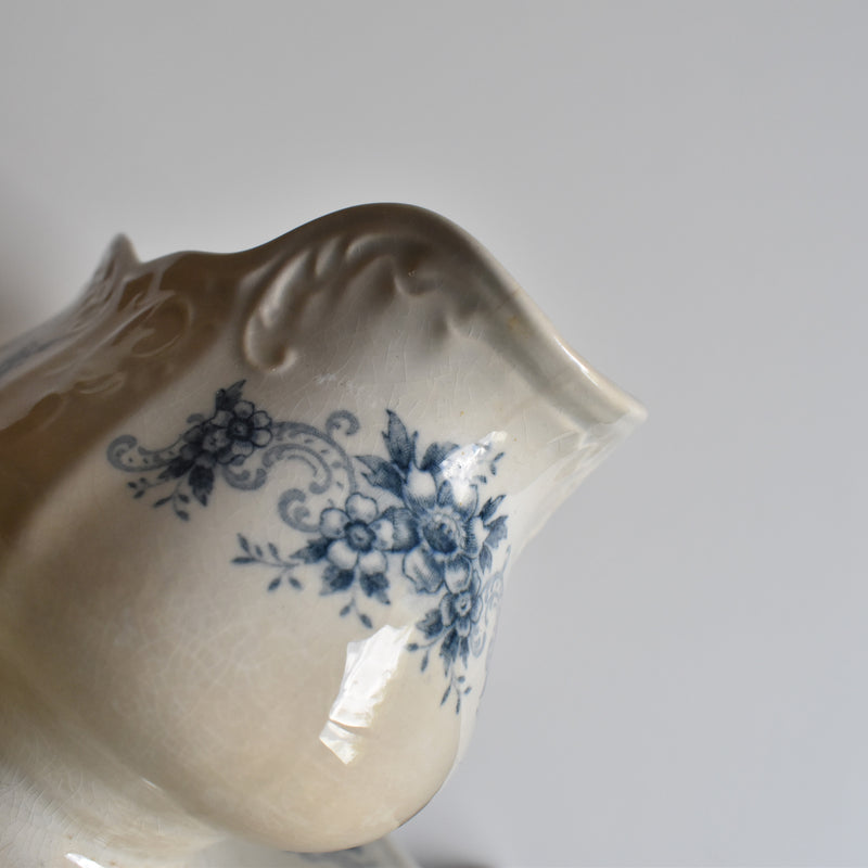 Antique Sauce Boat U&C Sarreguemines Aïda A