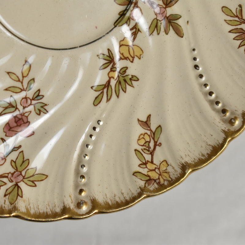 Antique Cup & Saucer, Sarreguemines Louis XV A