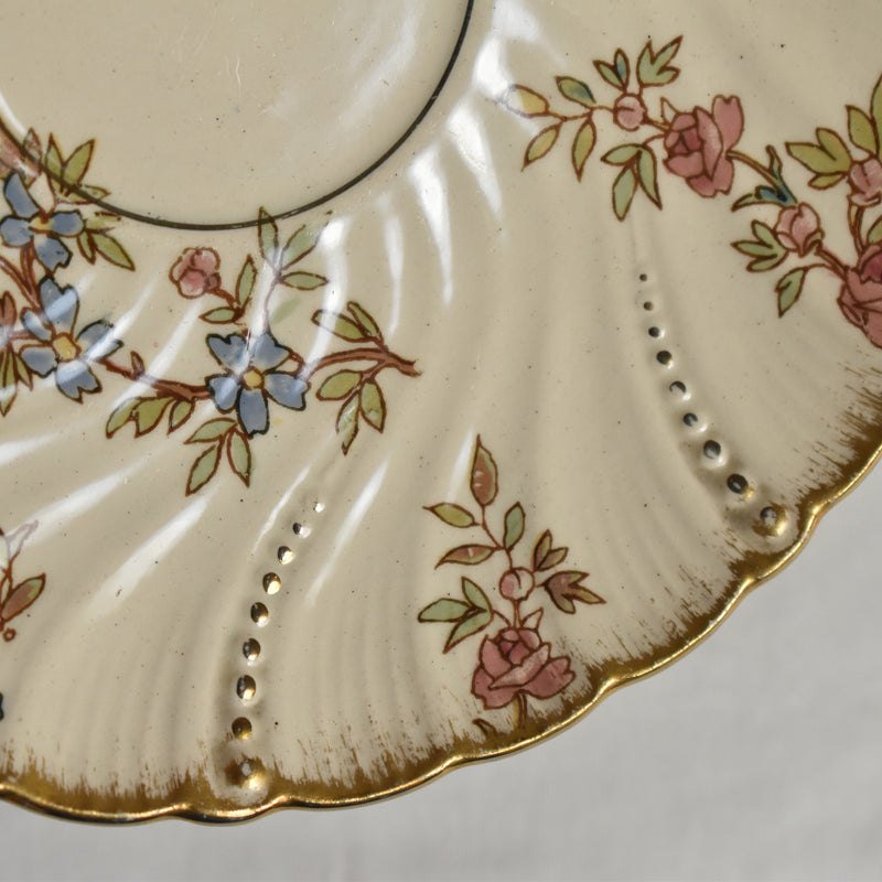 Antique Cup & Saucer, Sarreguemines Louis XV A