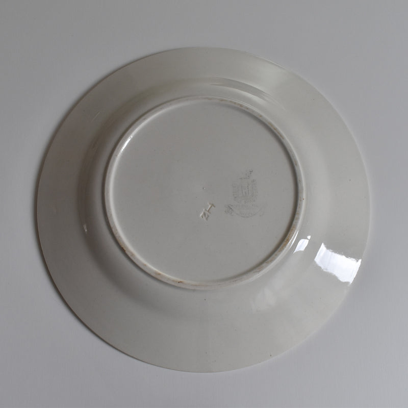 Antique Plate Gien Rivoli D