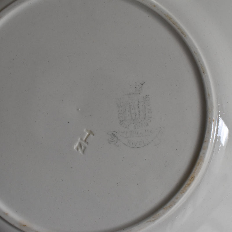 Antique Plate Gien Rivoli D