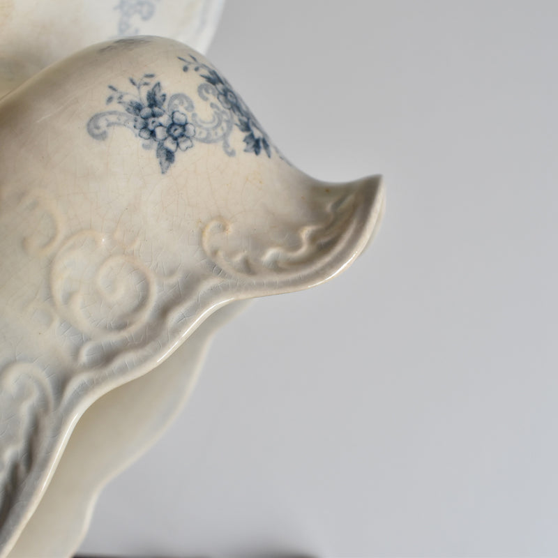 Antique Sauce Boat U&C Sarreguemines Aïda A