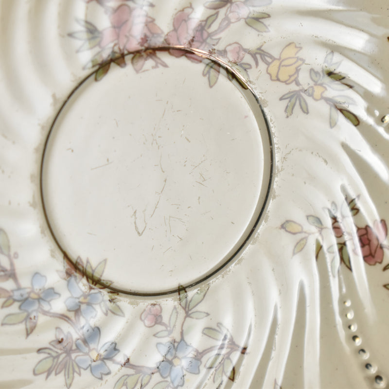 Antique Cup & Saucer, Sarreguemines Louis XV A