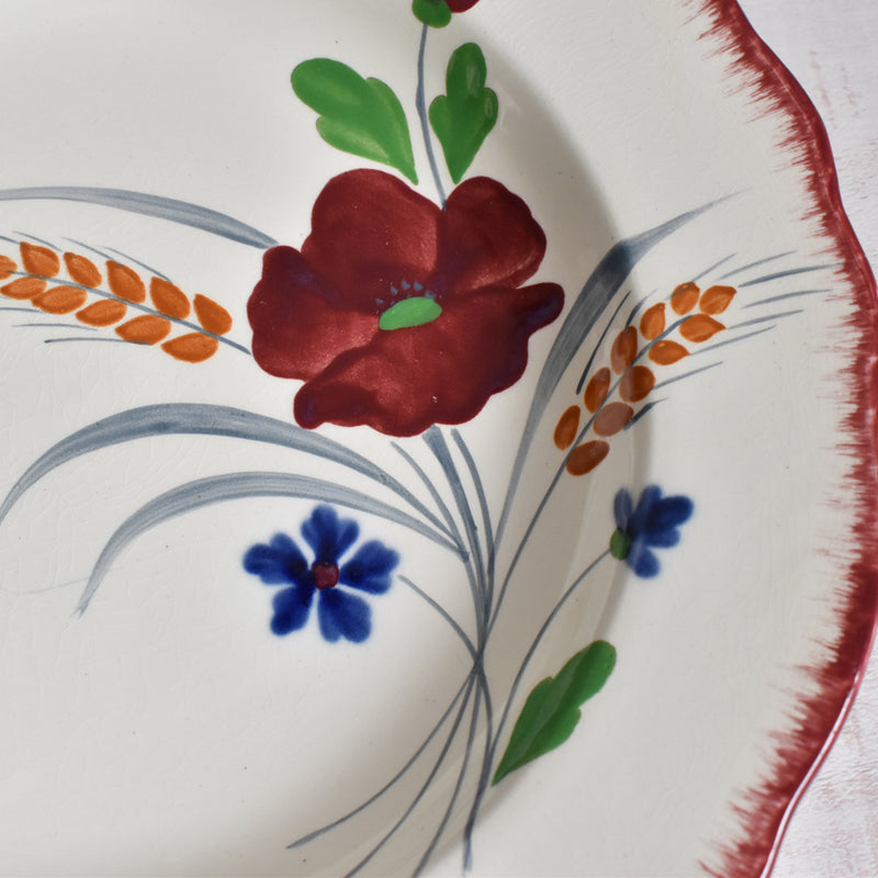 Vintage Deep Plate, Saran, Messidor H
