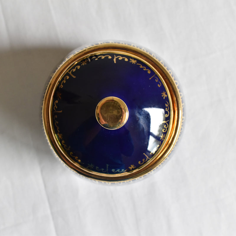 ア.ドラサンヴァル A.Dressinval シュガーポット ダークブルー A