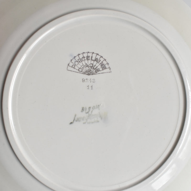 Vintage Dessert Plate, Digoin & Sarreguemines 9343 D