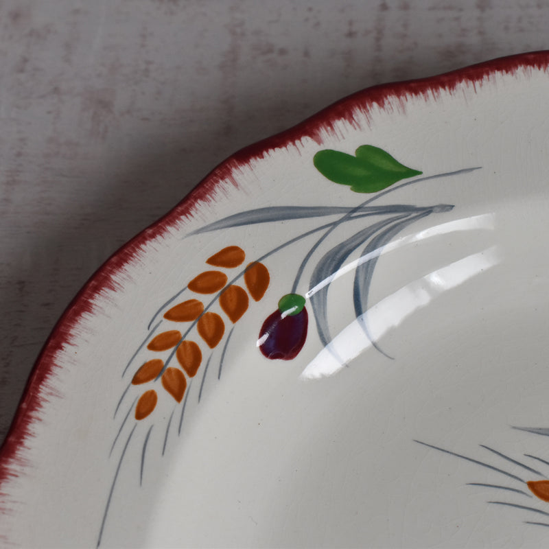 Vintage Deep Plate, Saran, Messidor H