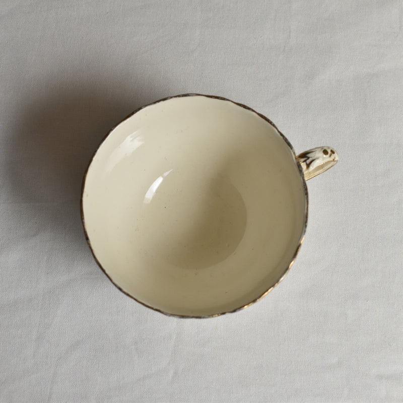 Antique Cup & Saucer, Sarreguemines Louis XV A