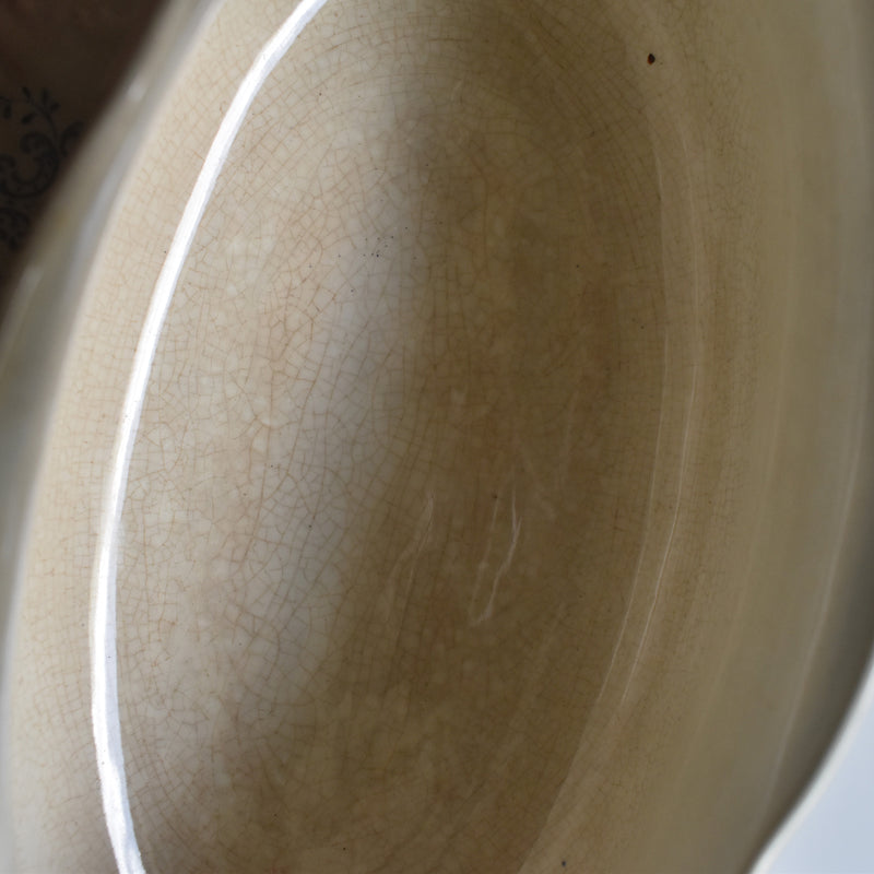 Antique Sauce Boat U&C Sarreguemines Aïda A