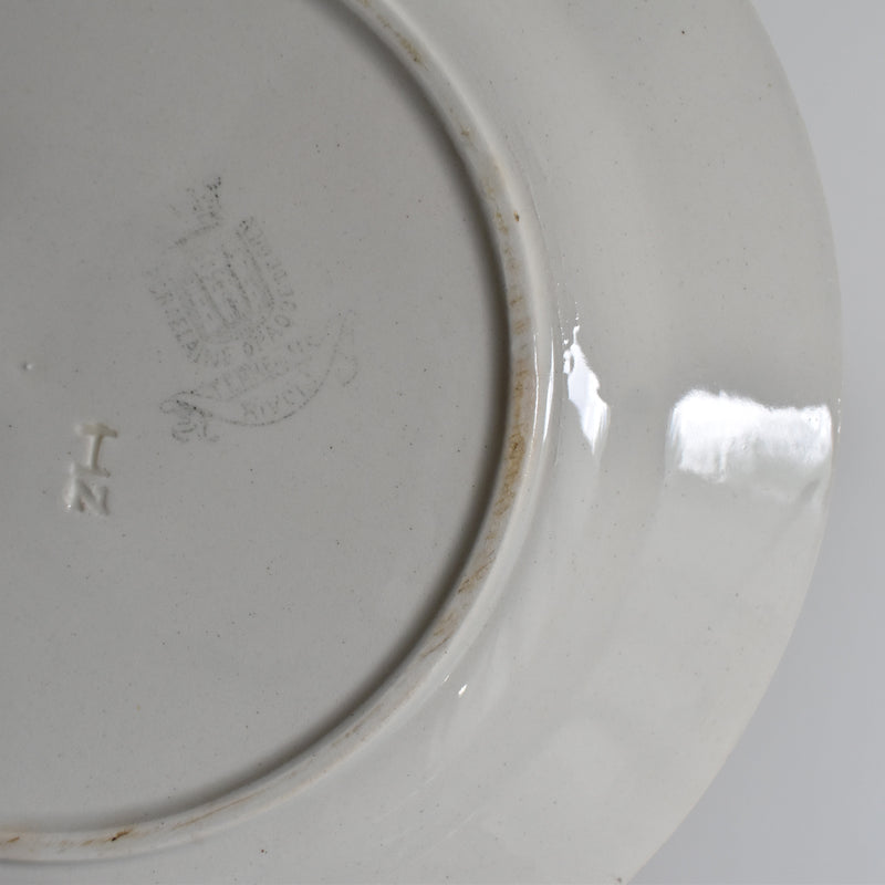 Antique Plate Gien Rivoli D