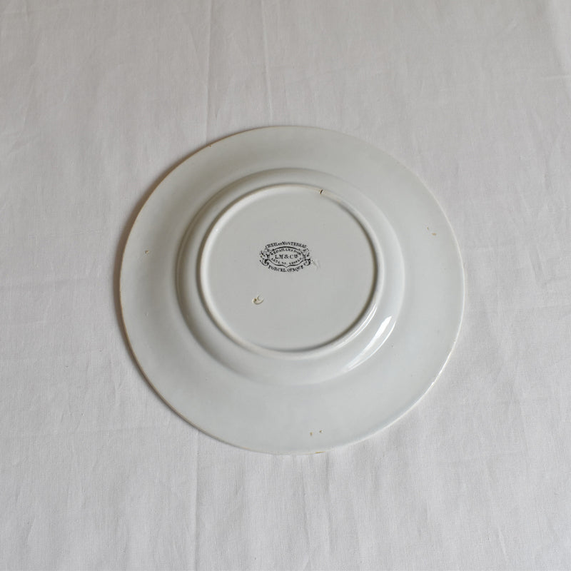 Antique Dessert Plate, Creil et Montereau, Relief A