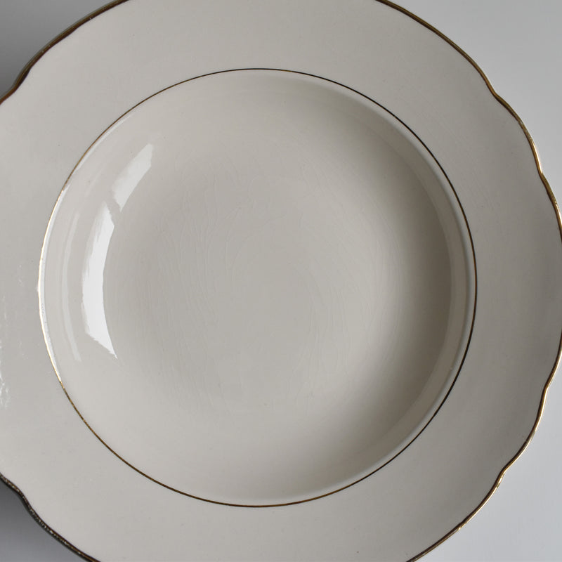 Vintage Deep Plate, Villeroy & Boch, White, B