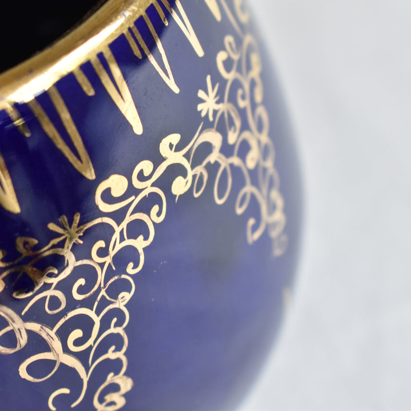 ア.ドラサンヴァル A.Dressinval シュガーポット ダークブルー A