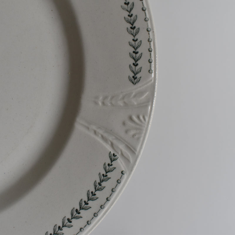 Antique Plate Gien Rivoli D