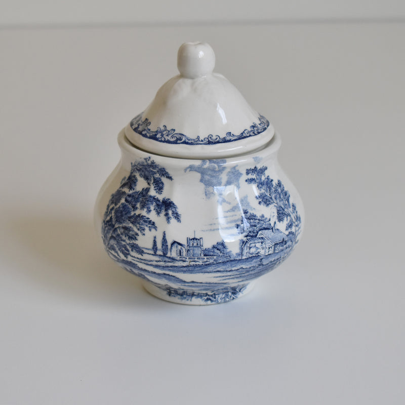 Vintage Sugar Pot, Lunéville, English Style