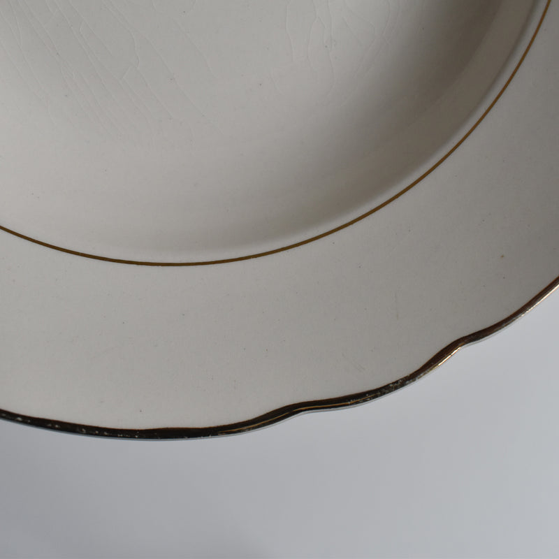 Vintage Deep Plate, Villeroy & Boch, White, B