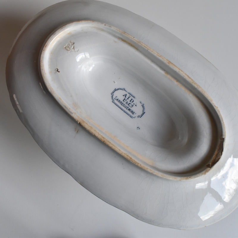 Antique Sauce Boat U&C Sarreguemines Aïda B