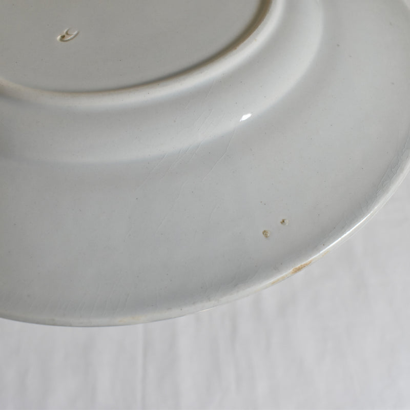 Antique Dessert Plate, Creil et Montereau, Relief A