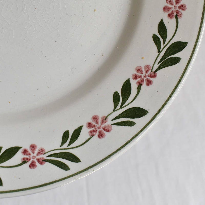 ヴィンテージプレート サンタマン Guirlande fleur A