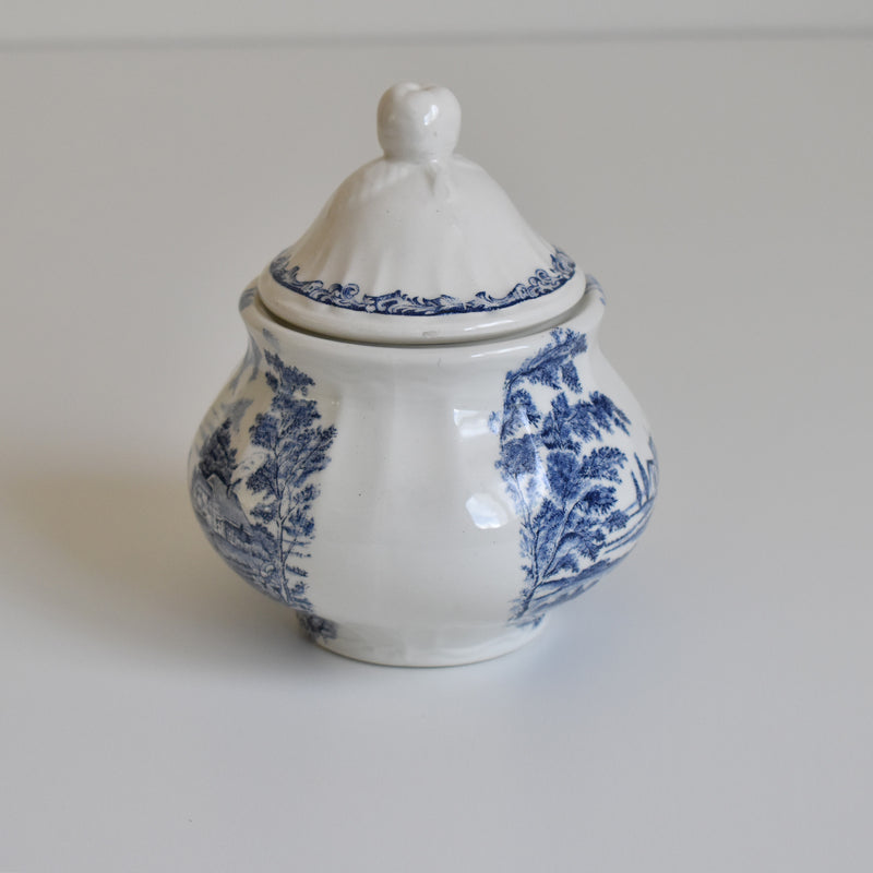 Vintage Sugar Pot, Lunéville, English Style