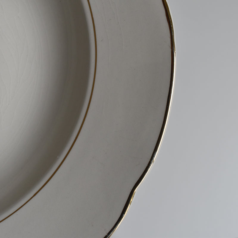 Vintage Deep Plate, Villeroy & Boch, White, B