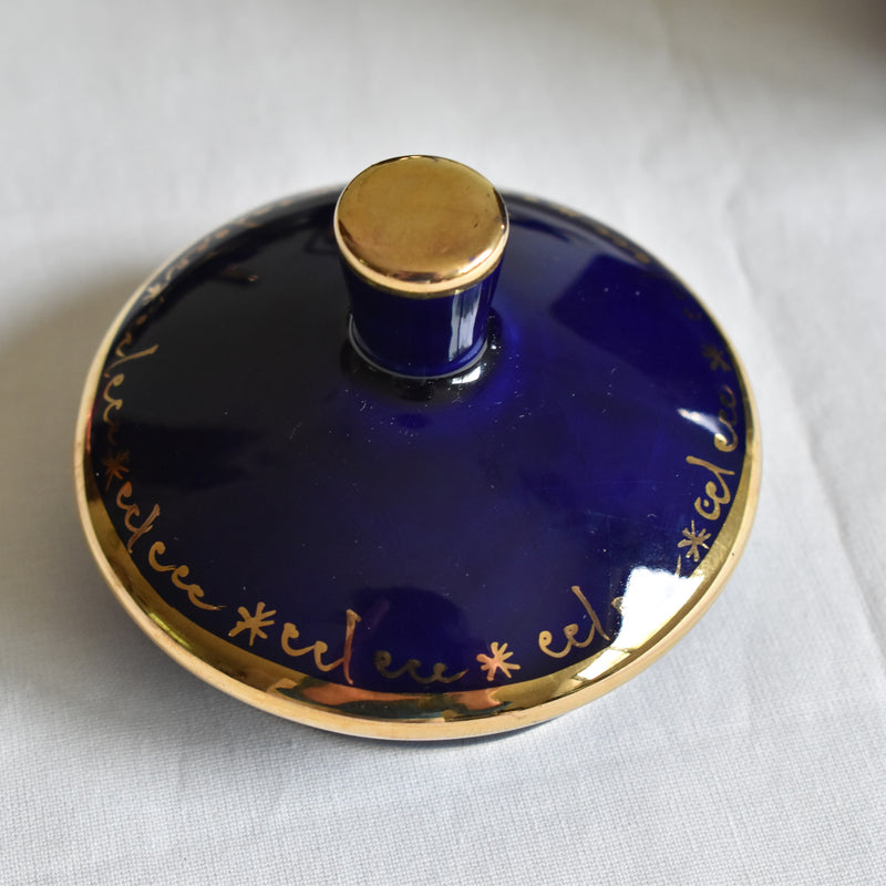 ア.ドラサンヴァル A.Dressinval シュガーポット ダークブルー A