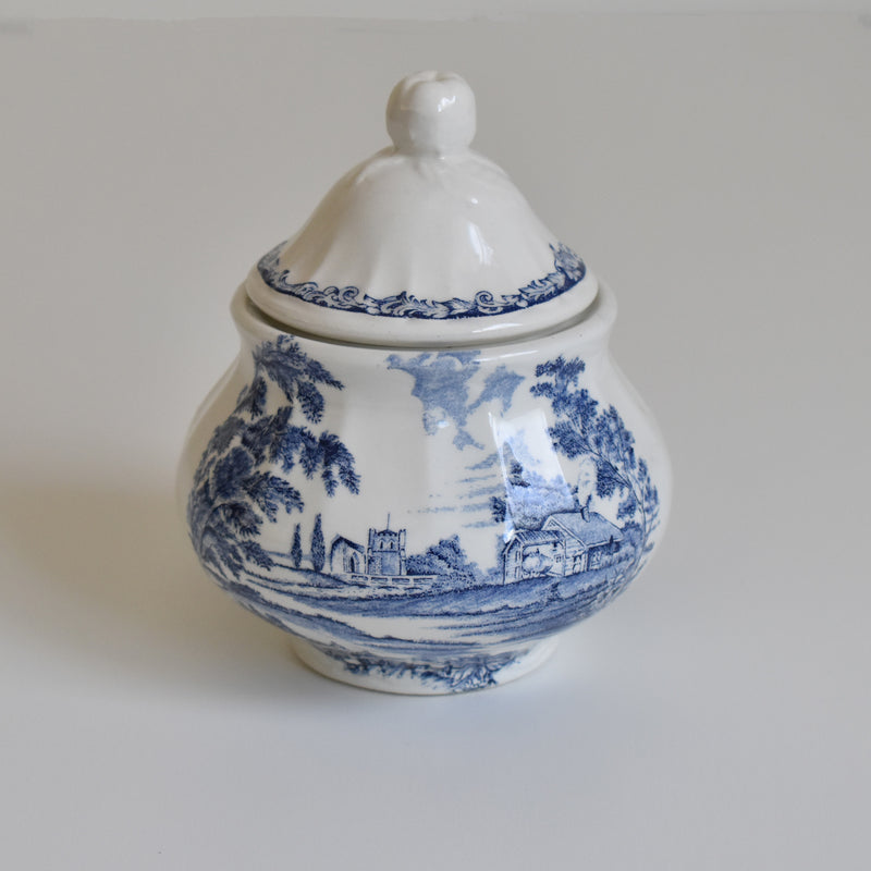 Vintage Sugar Pot, Lunéville, English Style