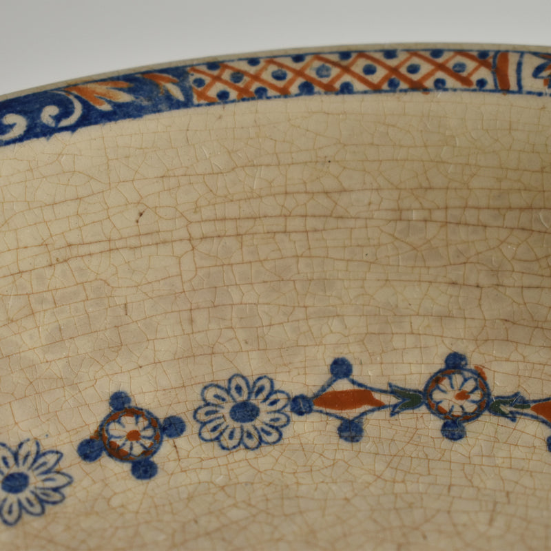 Antique compote dish E. Bourgeois Rouen XVII