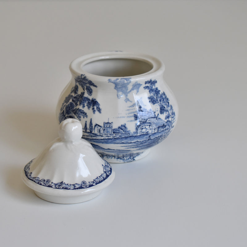 Vintage Sugar Pot, Lunéville, English Style