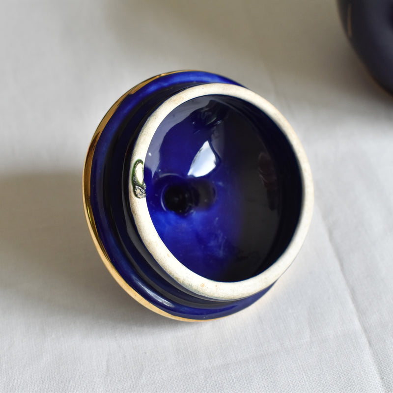 ア.ドラサンヴァル A.Dressinval シュガーポット ダークブルー A