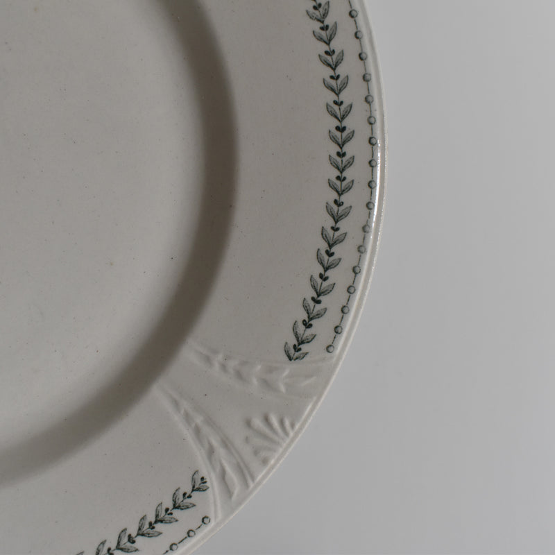 Antique Plate Gien Rivoli D