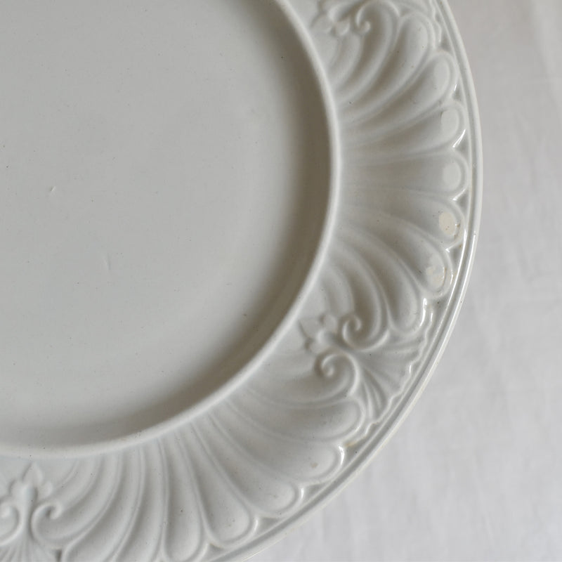 Antique Dessert Plate, Creil et Montereau, Relief A